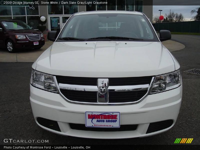 Stone White / Dark Slate Gray/Light Graystone 2009 Dodge Journey SE