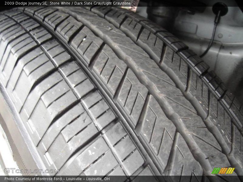 Stone White / Dark Slate Gray/Light Graystone 2009 Dodge Journey SE