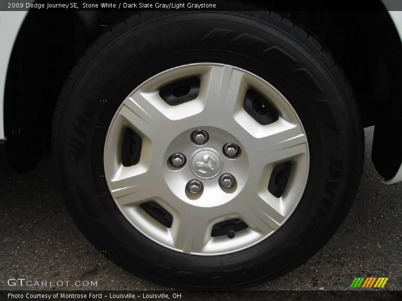 Stone White / Dark Slate Gray/Light Graystone 2009 Dodge Journey SE