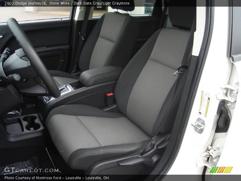 Stone White / Dark Slate Gray/Light Graystone 2009 Dodge Journey SE