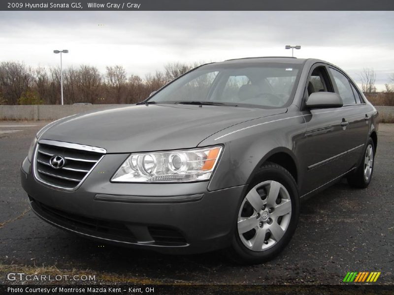 Willow Gray / Gray 2009 Hyundai Sonata GLS