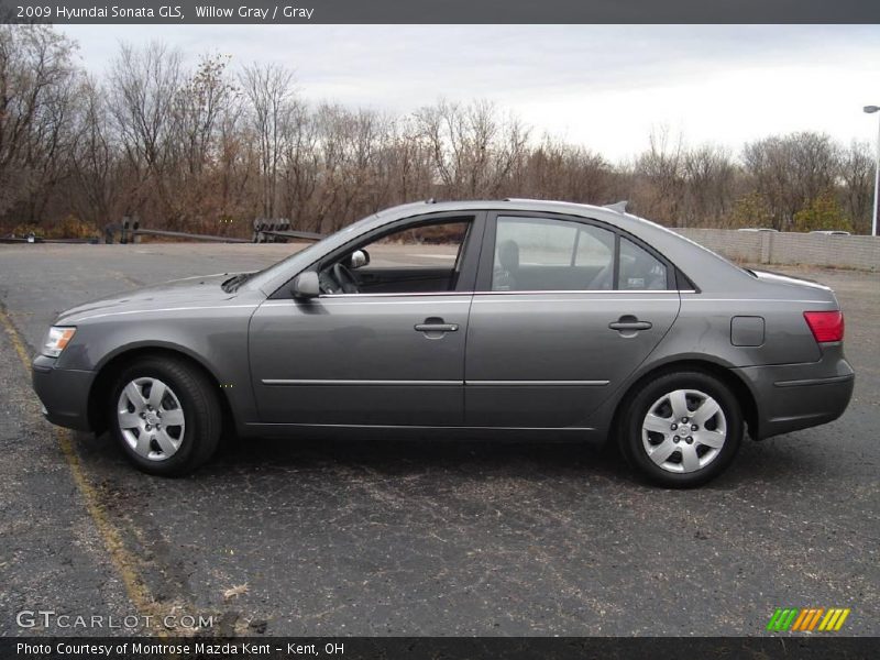 Willow Gray / Gray 2009 Hyundai Sonata GLS