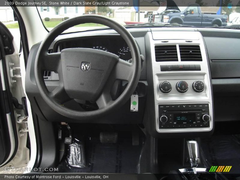 Stone White / Dark Slate Gray/Light Graystone 2009 Dodge Journey SE