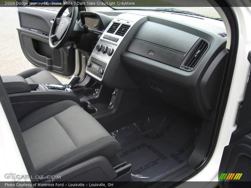 Stone White / Dark Slate Gray/Light Graystone 2009 Dodge Journey SE