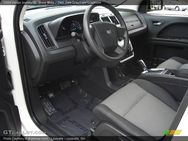 Stone White / Dark Slate Gray/Light Graystone 2009 Dodge Journey SE