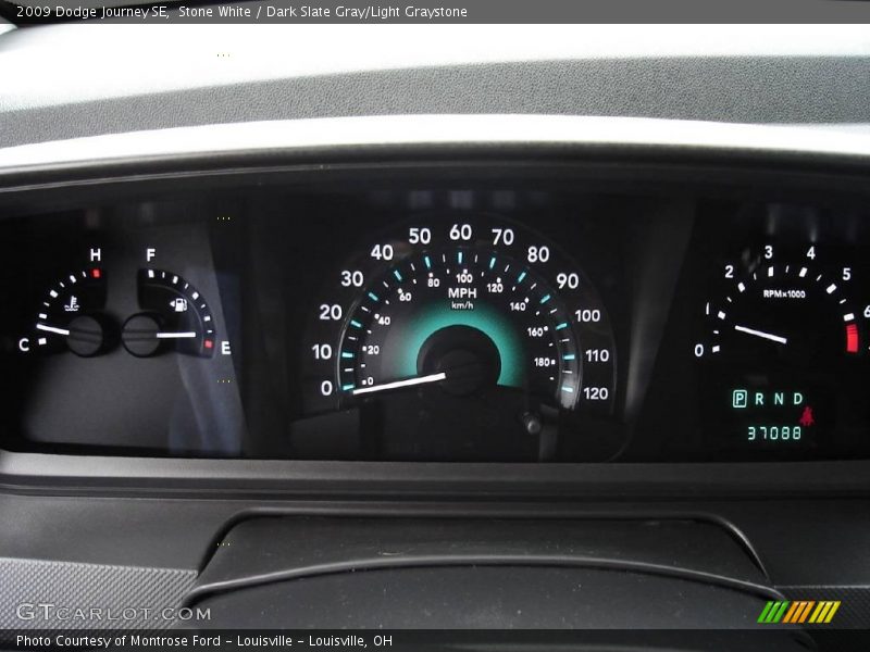 Stone White / Dark Slate Gray/Light Graystone 2009 Dodge Journey SE