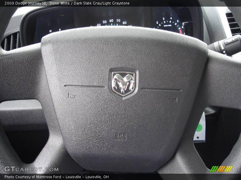 Stone White / Dark Slate Gray/Light Graystone 2009 Dodge Journey SE