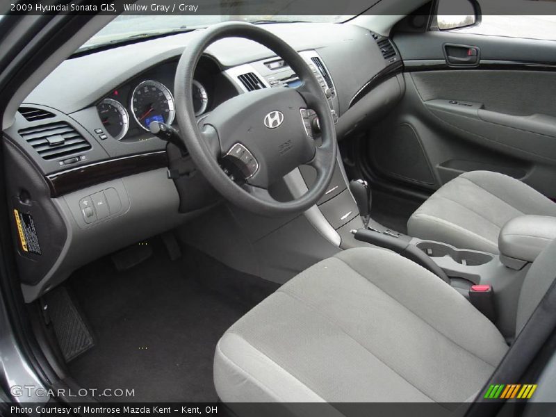 Willow Gray / Gray 2009 Hyundai Sonata GLS