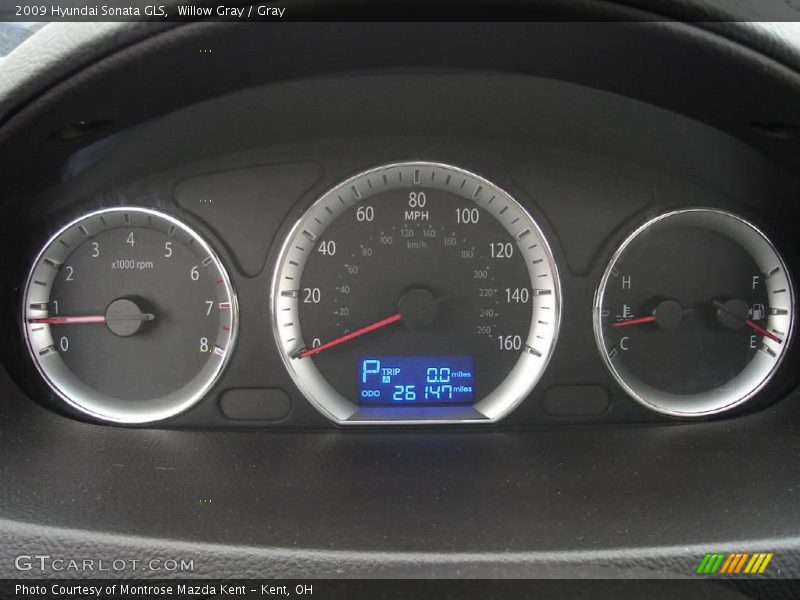 Willow Gray / Gray 2009 Hyundai Sonata GLS