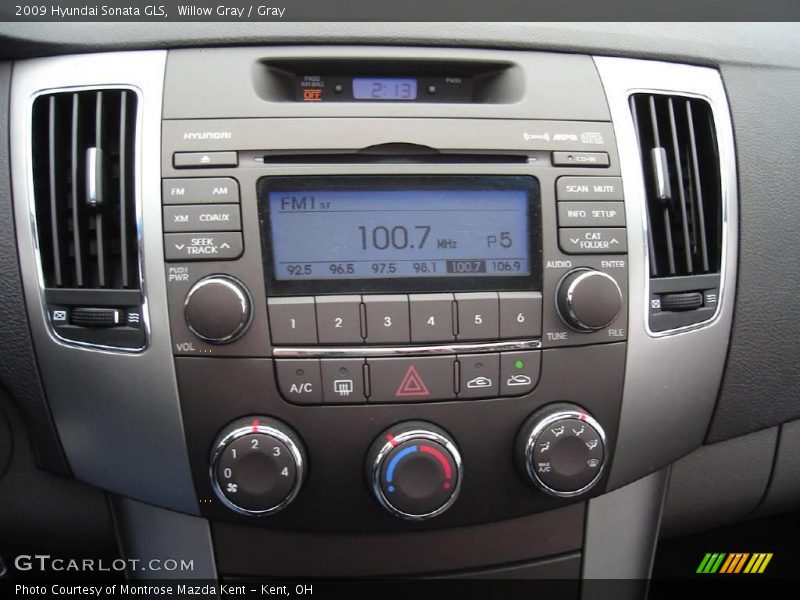 Willow Gray / Gray 2009 Hyundai Sonata GLS