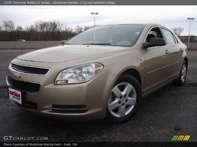 Sandstone Metallic / Cocoa/Cashmere Beige 2008 Chevrolet Malibu LS Sedan
