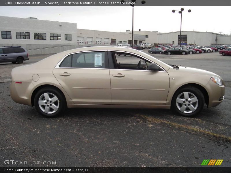 Sandstone Metallic / Cocoa/Cashmere Beige 2008 Chevrolet Malibu LS Sedan