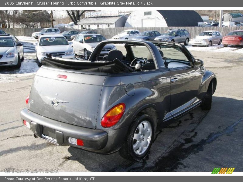 Graphite Gray Metallic / Black 2005 Chrysler PT Cruiser Touring Turbo Convertible