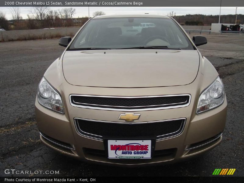 Sandstone Metallic / Cocoa/Cashmere Beige 2008 Chevrolet Malibu LS Sedan