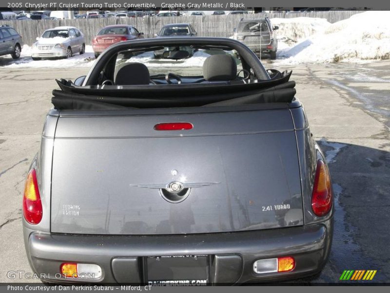 Graphite Gray Metallic / Black 2005 Chrysler PT Cruiser Touring Turbo Convertible