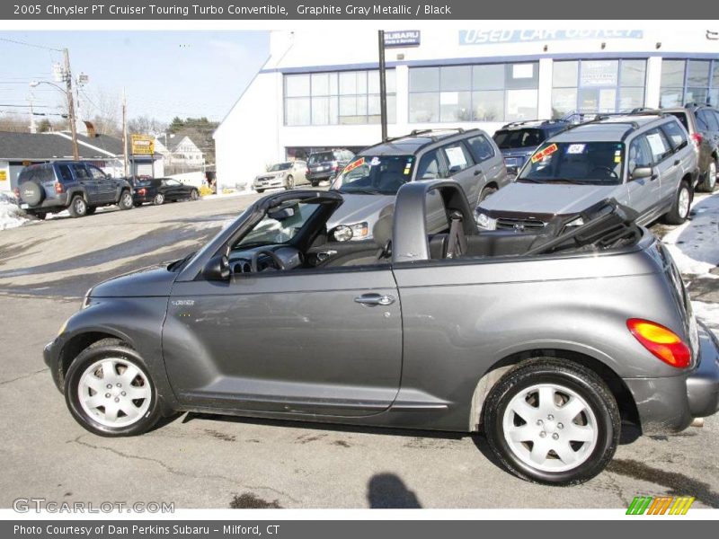 Graphite Gray Metallic / Black 2005 Chrysler PT Cruiser Touring Turbo Convertible