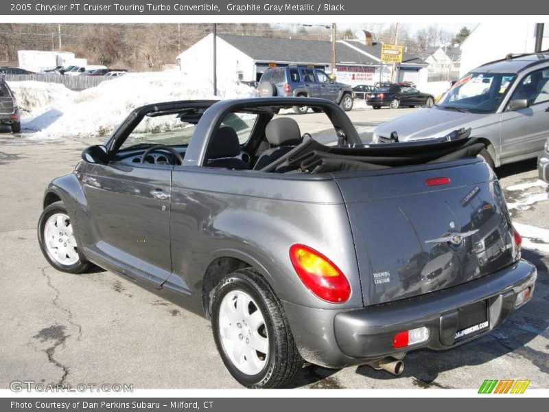 Graphite Gray Metallic / Black 2005 Chrysler PT Cruiser Touring Turbo Convertible