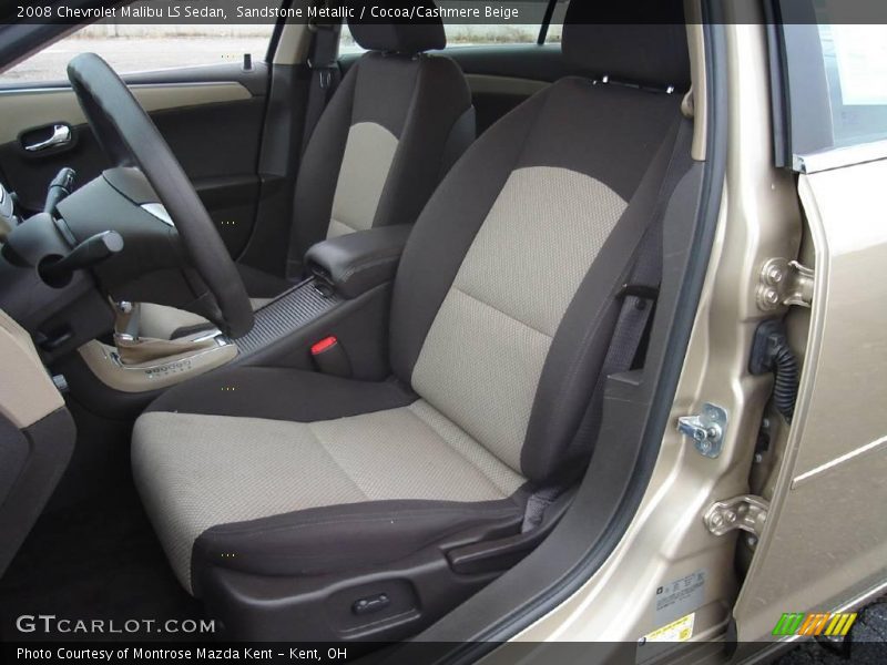 Sandstone Metallic / Cocoa/Cashmere Beige 2008 Chevrolet Malibu LS Sedan