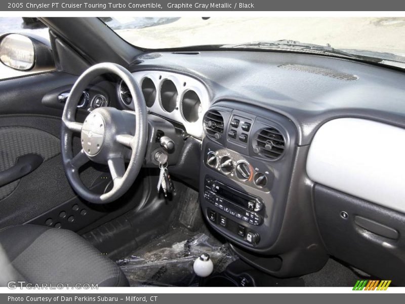 Graphite Gray Metallic / Black 2005 Chrysler PT Cruiser Touring Turbo Convertible