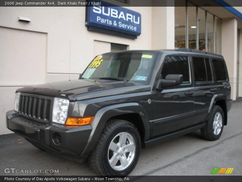 Dark Khaki Pearl / Khaki 2006 Jeep Commander 4x4