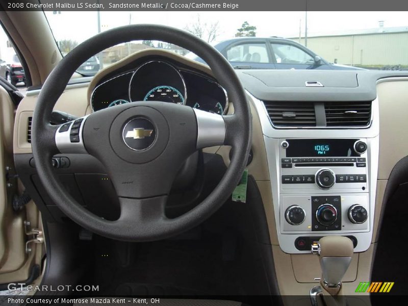 Sandstone Metallic / Cocoa/Cashmere Beige 2008 Chevrolet Malibu LS Sedan