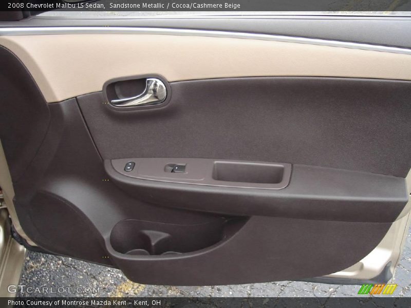Sandstone Metallic / Cocoa/Cashmere Beige 2008 Chevrolet Malibu LS Sedan