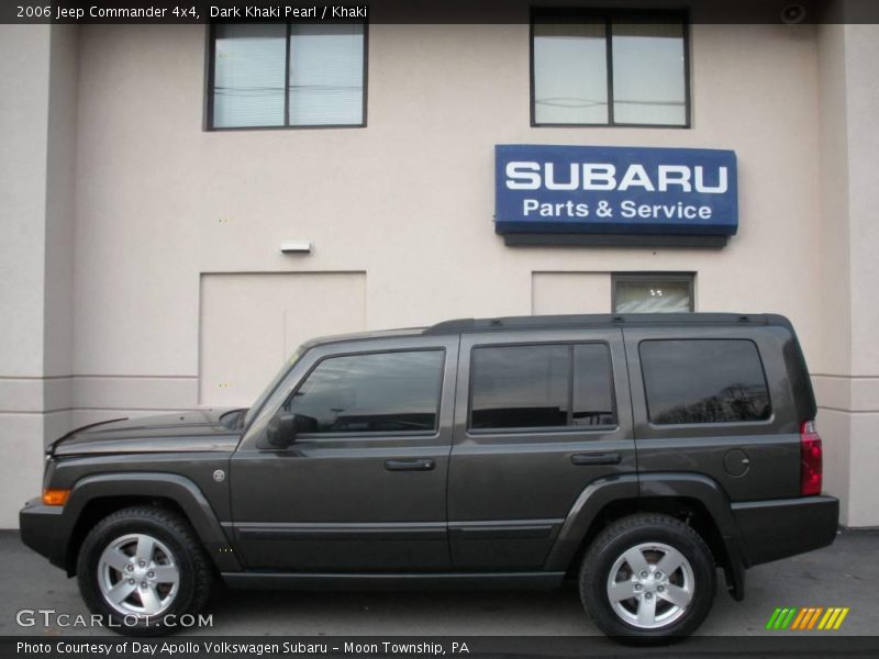 Dark Khaki Pearl / Khaki 2006 Jeep Commander 4x4