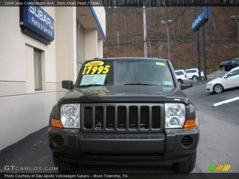 Dark Khaki Pearl / Khaki 2006 Jeep Commander 4x4