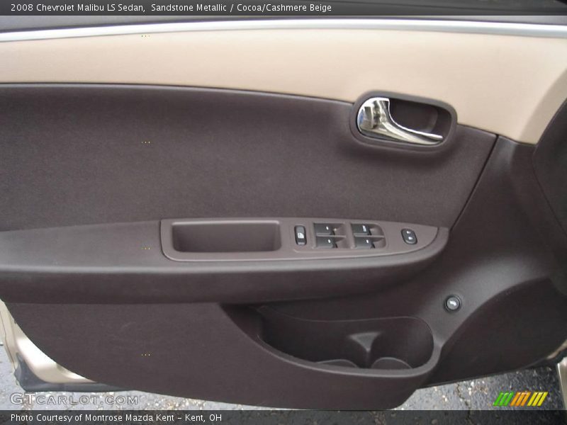 Sandstone Metallic / Cocoa/Cashmere Beige 2008 Chevrolet Malibu LS Sedan