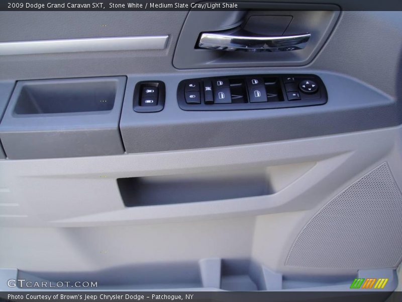 Stone White / Medium Slate Gray/Light Shale 2009 Dodge Grand Caravan SXT