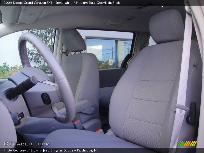 Stone White / Medium Slate Gray/Light Shale 2009 Dodge Grand Caravan SXT