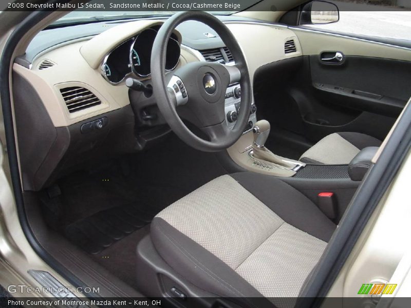 Sandstone Metallic / Cocoa/Cashmere Beige 2008 Chevrolet Malibu LS Sedan