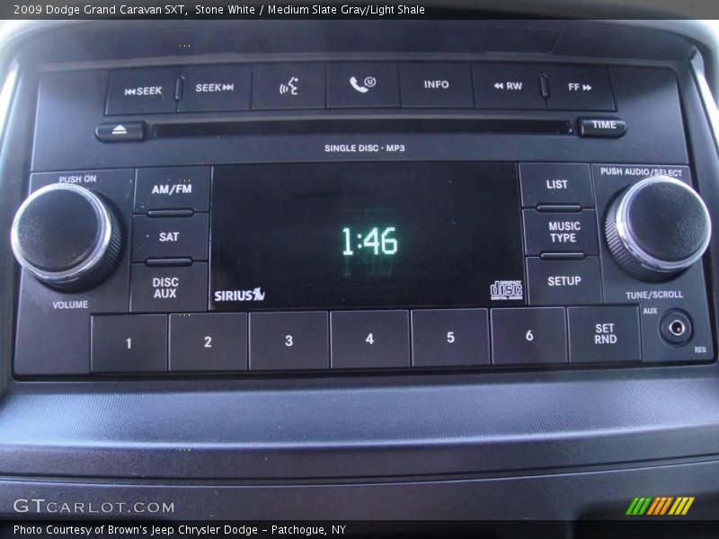 Stone White / Medium Slate Gray/Light Shale 2009 Dodge Grand Caravan SXT