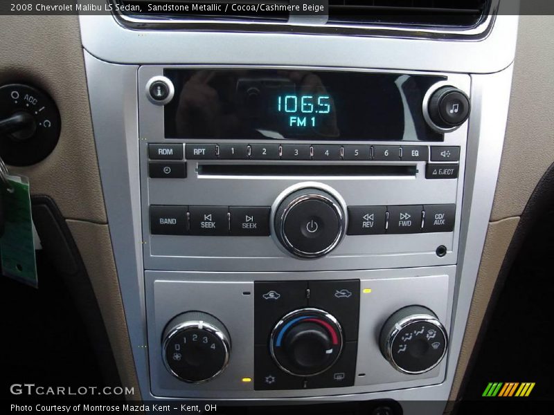 Sandstone Metallic / Cocoa/Cashmere Beige 2008 Chevrolet Malibu LS Sedan