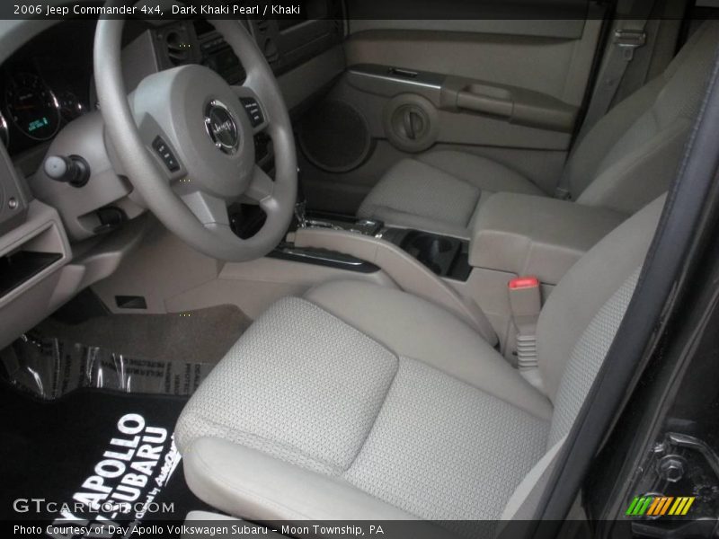 Dark Khaki Pearl / Khaki 2006 Jeep Commander 4x4