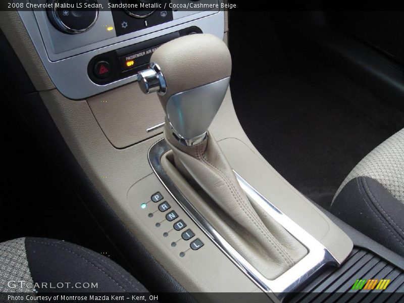Sandstone Metallic / Cocoa/Cashmere Beige 2008 Chevrolet Malibu LS Sedan