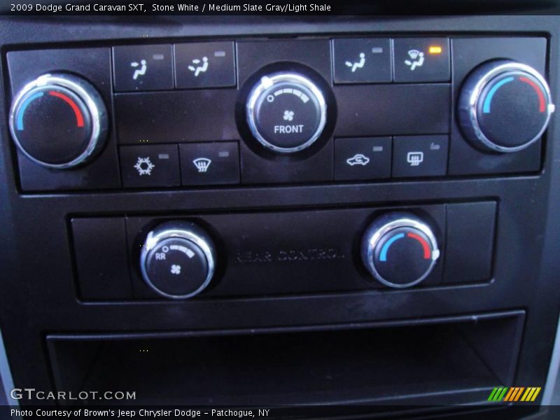 Stone White / Medium Slate Gray/Light Shale 2009 Dodge Grand Caravan SXT