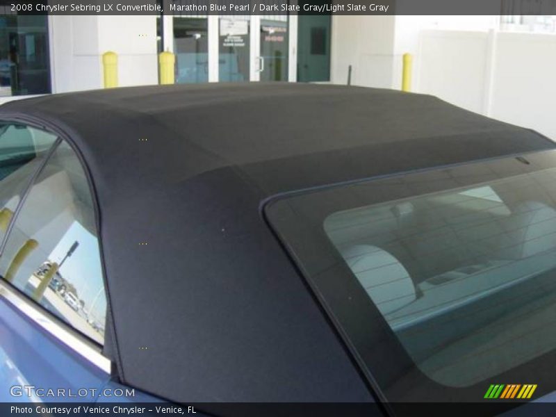Marathon Blue Pearl / Dark Slate Gray/Light Slate Gray 2008 Chrysler Sebring LX Convertible