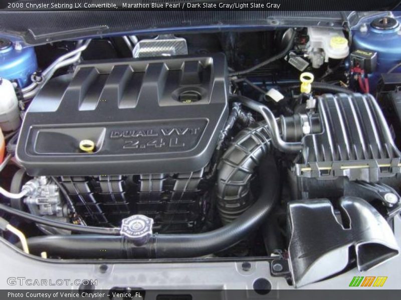Marathon Blue Pearl / Dark Slate Gray/Light Slate Gray 2008 Chrysler Sebring LX Convertible