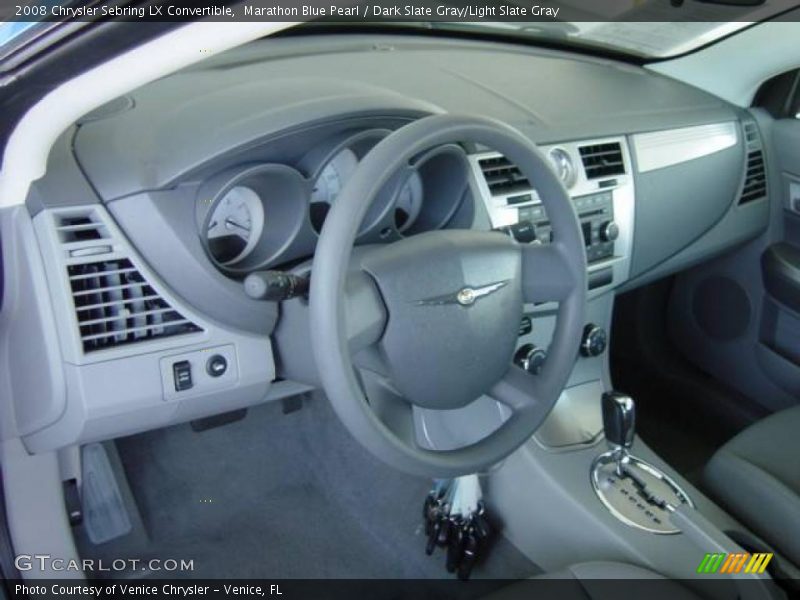Marathon Blue Pearl / Dark Slate Gray/Light Slate Gray 2008 Chrysler Sebring LX Convertible