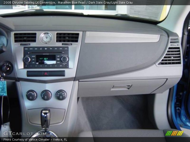 Marathon Blue Pearl / Dark Slate Gray/Light Slate Gray 2008 Chrysler Sebring LX Convertible