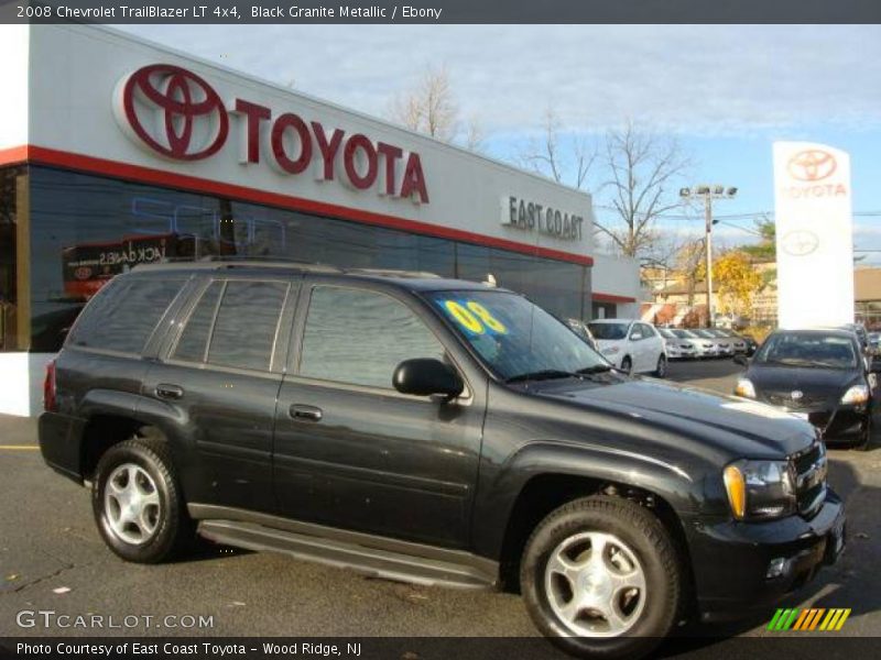 Black Granite Metallic / Ebony 2008 Chevrolet TrailBlazer LT 4x4