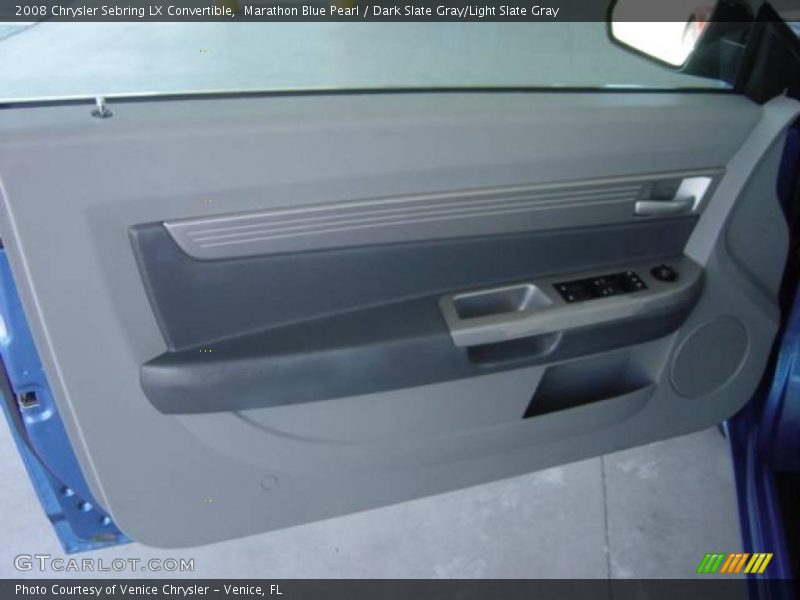 Marathon Blue Pearl / Dark Slate Gray/Light Slate Gray 2008 Chrysler Sebring LX Convertible