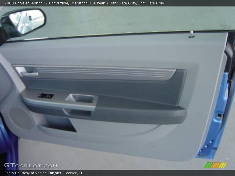 Marathon Blue Pearl / Dark Slate Gray/Light Slate Gray 2008 Chrysler Sebring LX Convertible