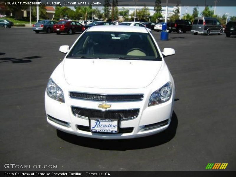 Summit White / Ebony 2009 Chevrolet Malibu LT Sedan
