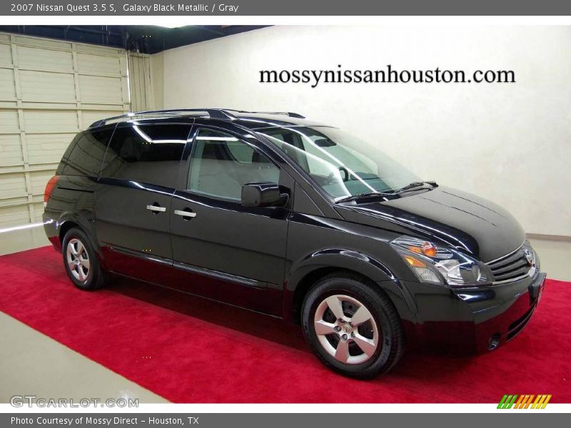 Galaxy Black Metallic / Gray 2007 Nissan Quest 3.5 S