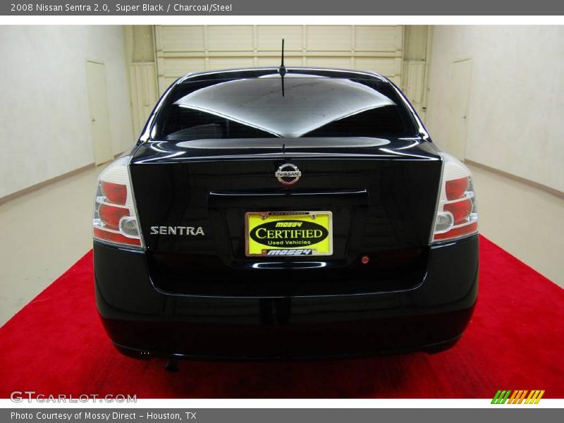 Super Black / Charcoal/Steel 2008 Nissan Sentra 2.0