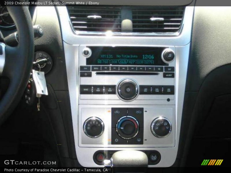 Summit White / Ebony 2009 Chevrolet Malibu LT Sedan