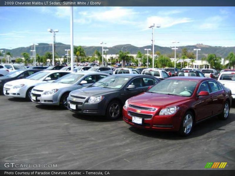 Summit White / Ebony 2009 Chevrolet Malibu LT Sedan