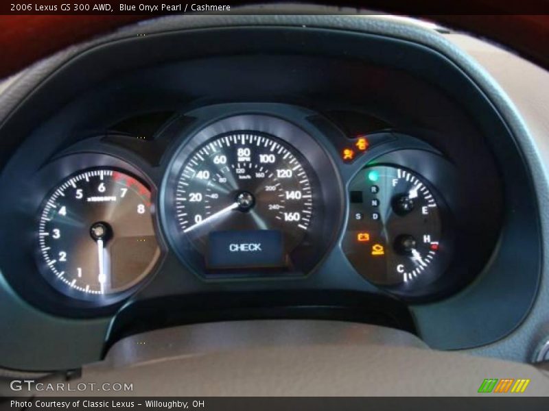 Blue Onyx Pearl / Cashmere 2006 Lexus GS 300 AWD